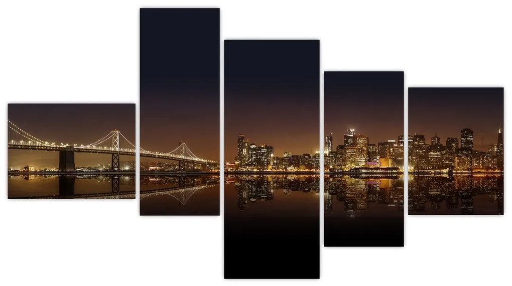 Obraz nočného mesta