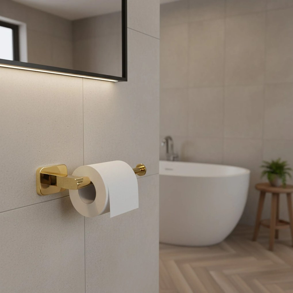 Rea Nico, držiak na toaletný papier, zlatá lesklá, REA-88060
