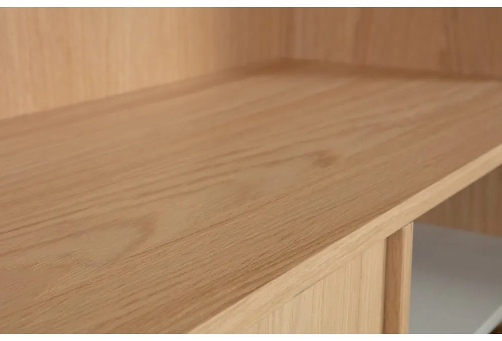 Modulárna knižnica v dekore duba v prírodnej farbe 110x199 cm Modulair – vtwonen