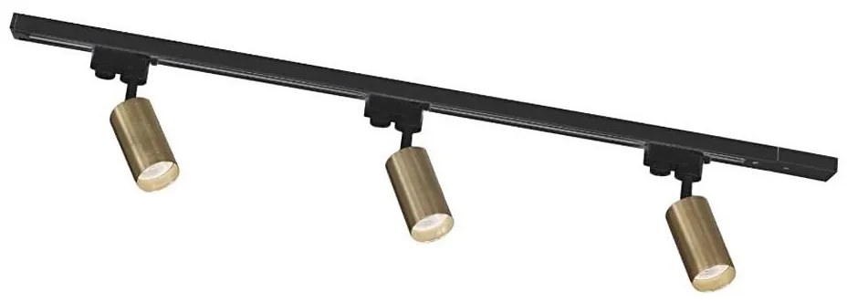 Zuma Line 3552 - Bodové svietidlo do lištového systému TUBE 3xGU10/35W/230V čierna/zlatá