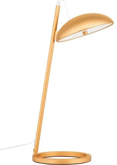 Dizajnová stolová lampa Flute zlatá