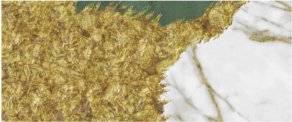 Obraz - Zelený mramor N⁰2 (120x50 cm)