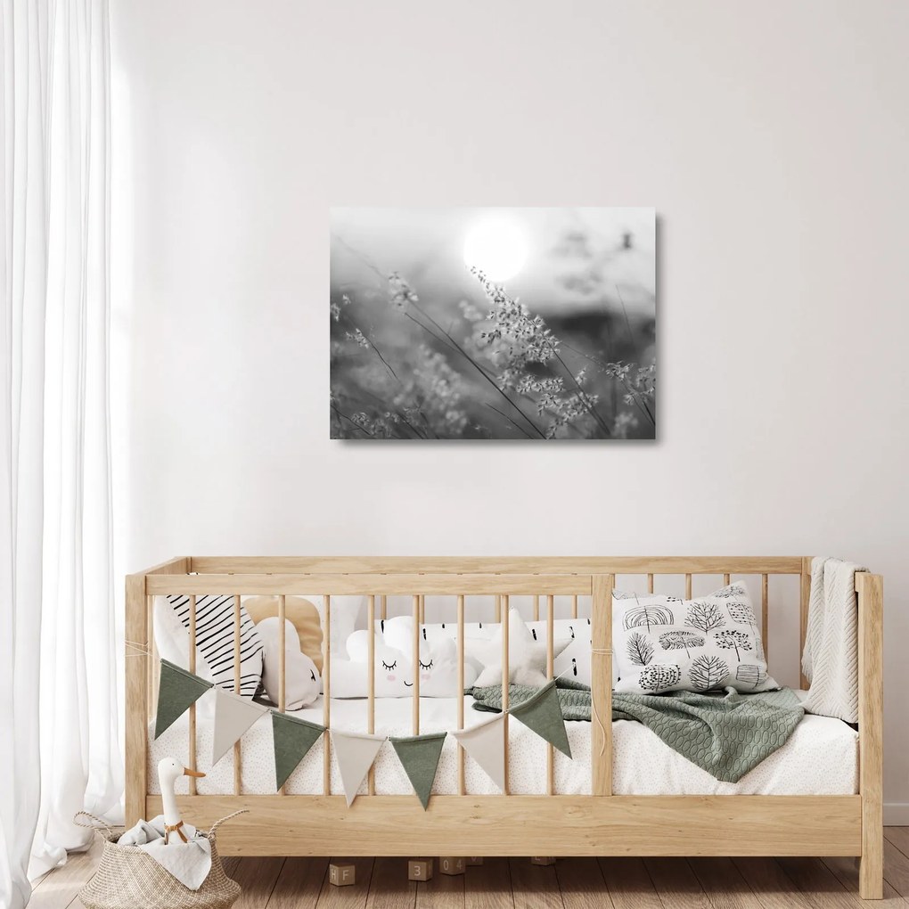 Sklenený obraz - Jesenná lúka (70x50 cm)