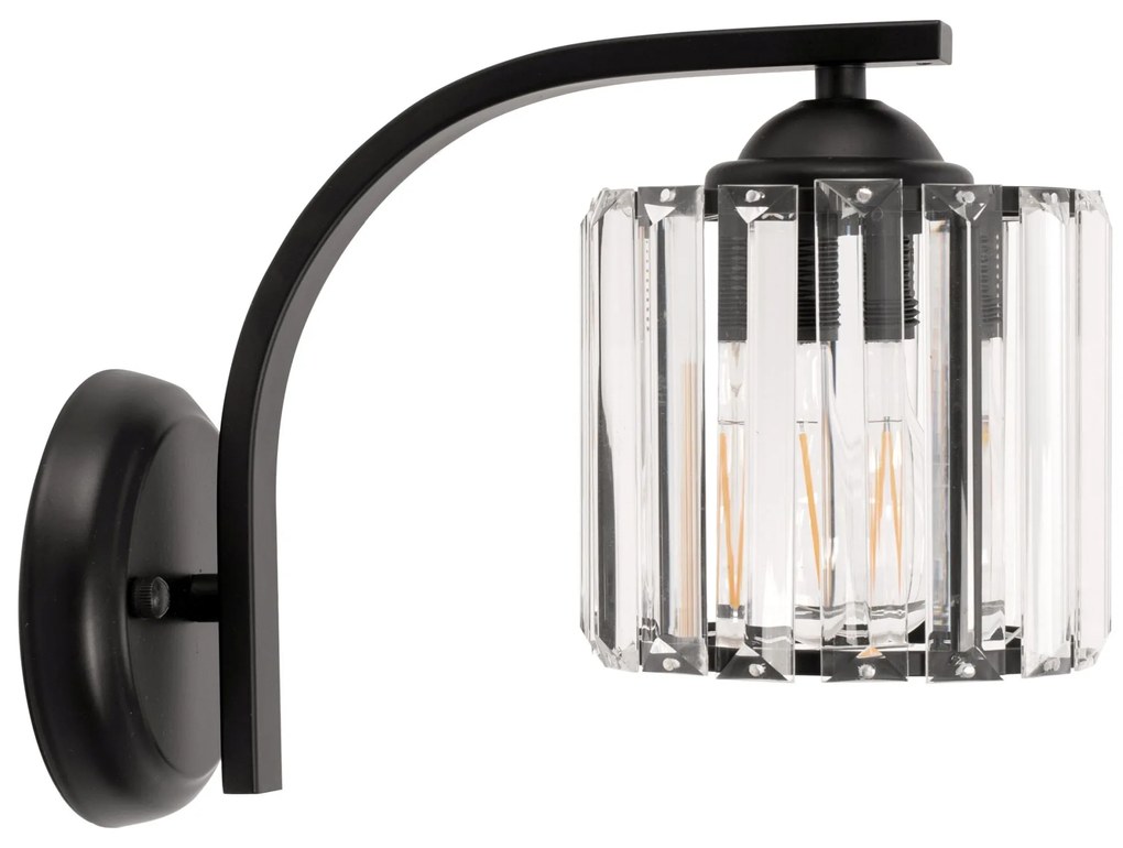 Toolight - Nástenná lampa 1xE27 APP512-1W, čierna, OSW-08558