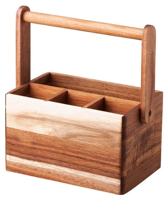 Stojan na príbor Agát 22,6 x 14,2 x 24,8 cm - FLOW Wooden - 593709