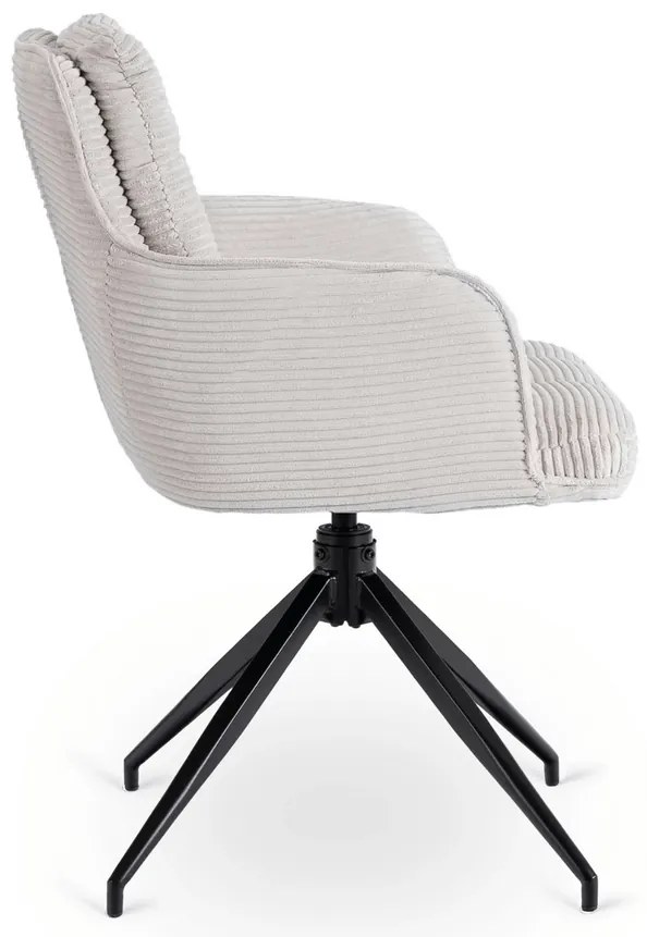 Otočná stolička MIA sivá