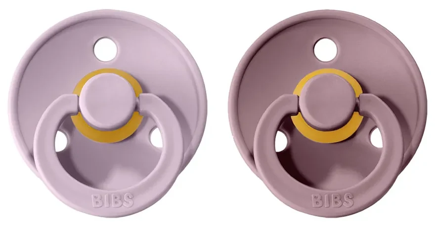 BIBS Colour cumlíky, kaučuk 2ks - veľkosť 2 - Dusky Lilac heather