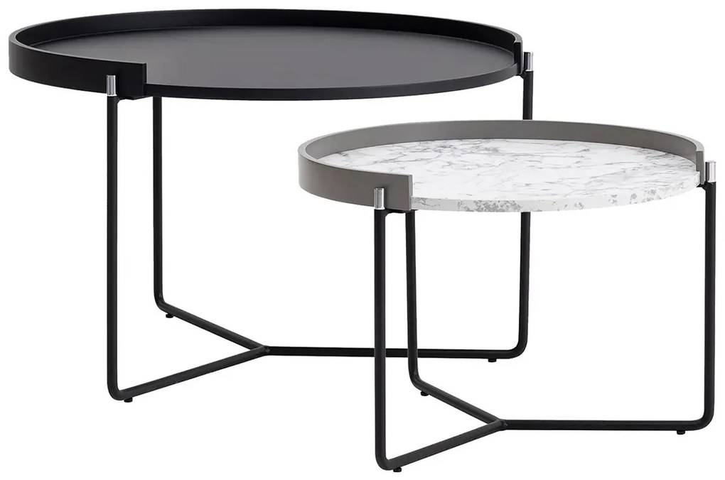 Skladací stôl Mandy Athracite, 2 ks