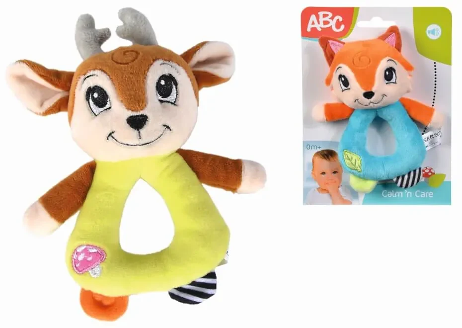 Plyšová hrkálka zvieratko Forest Friends 19 cm, 2 druhy