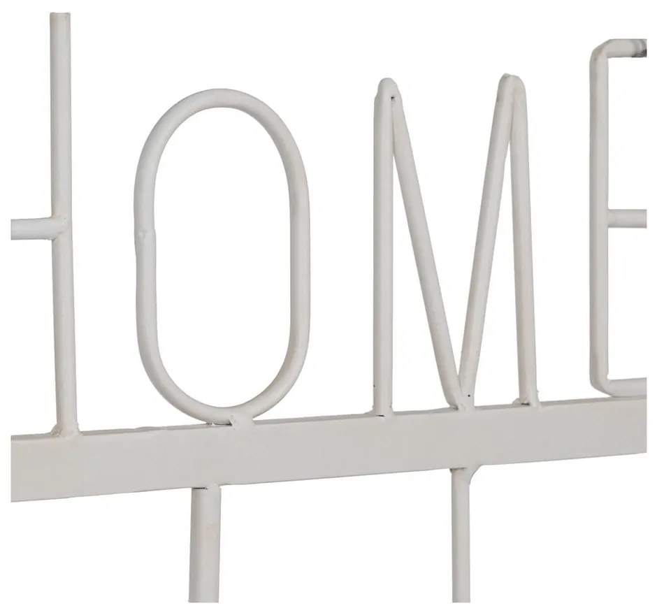 Biely kovový nástenný vešiak Home – Ixia