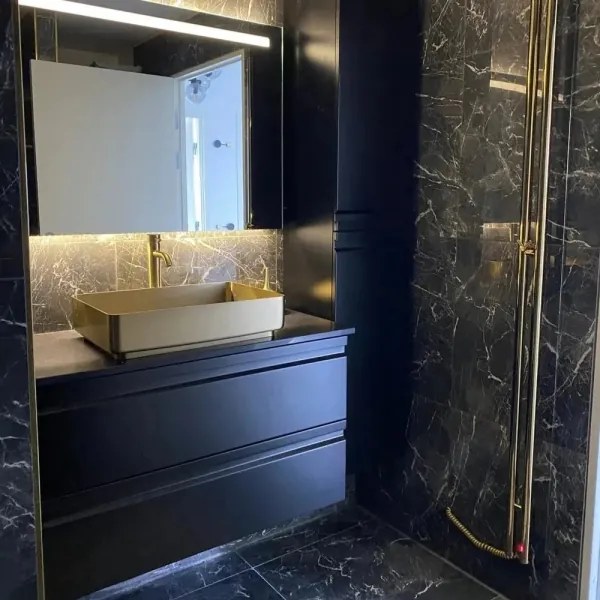 BATH DELUXE 06-052-18-70-00 - Umývadlo na dosku LJORDAL 52x34 cm oceľ/mosadz