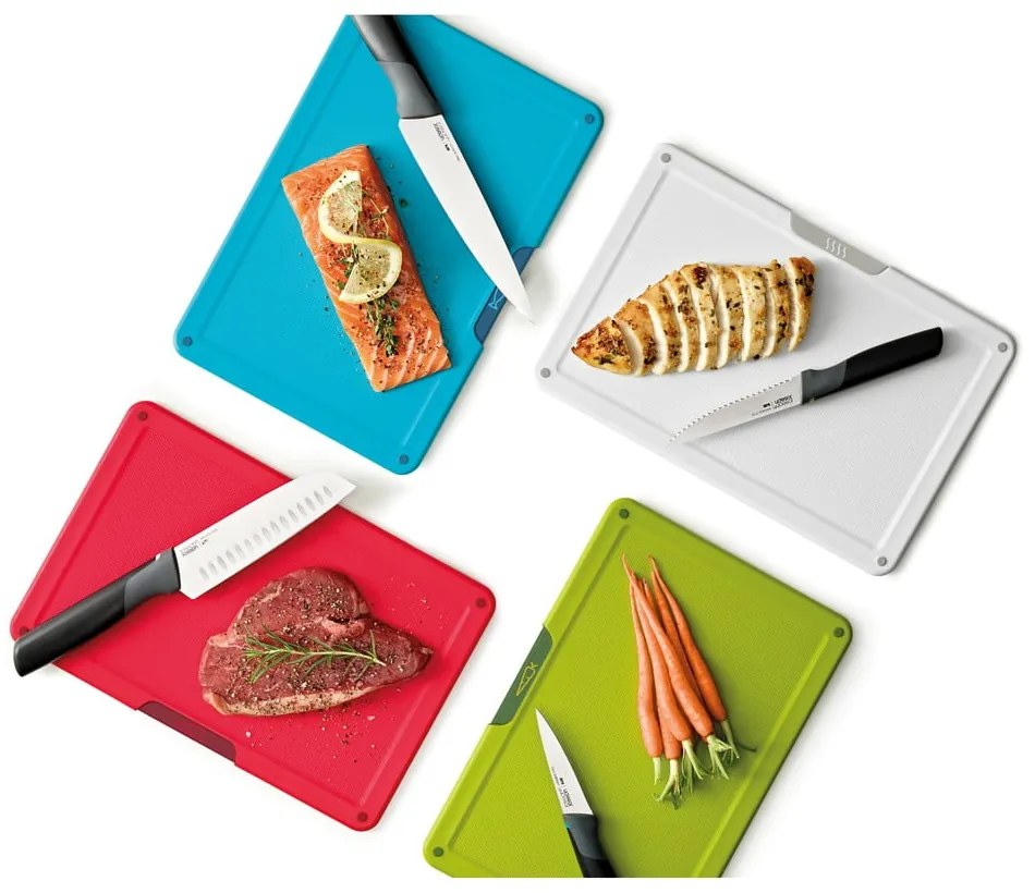 Súprava dosiek a nožov so stojanom 10x32 cm Folio Icon Plus – Joseph Joseph