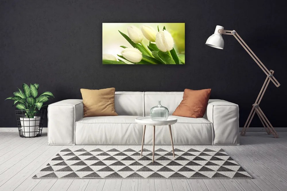 Obraz na plátne Tulipány kvety rastlina 140x70 cm