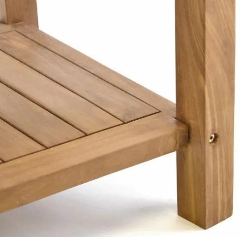 Divero 47267 Odkladací teakový stolík Divero - 50 cm