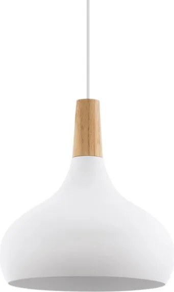 Eglo 96982 - Závesné svietidlo SABINAR 1xE27/60W/230V pr. 28 cm biela