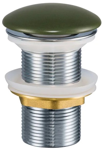 Súprava keramického umývadla na dosku a výpuste Kama 50 cm zelená