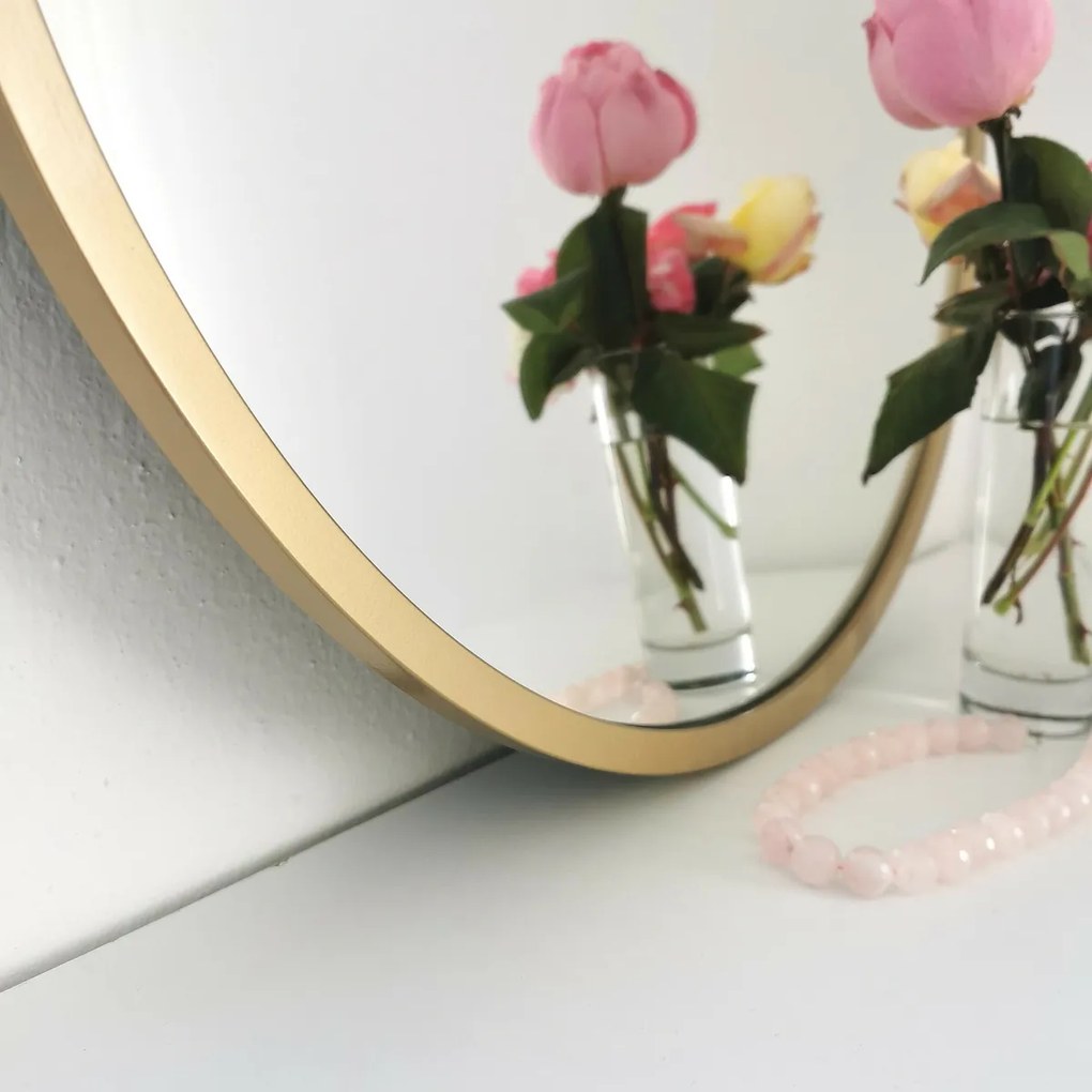 Zrkadlo Gold Metal Ayna 60 cm