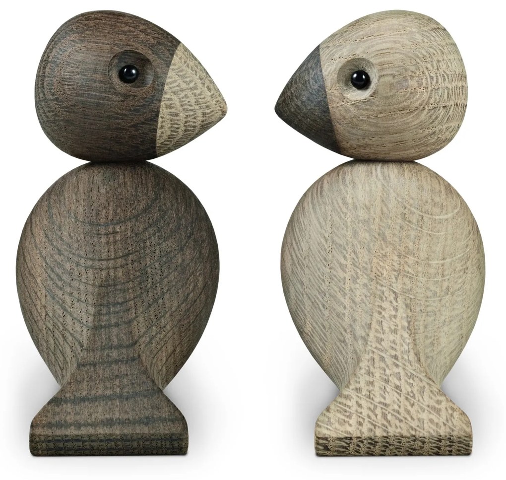 Kay Bojesen Denmark Drevené vtáčiky Lovebirds Oak Wood - set 2 ks