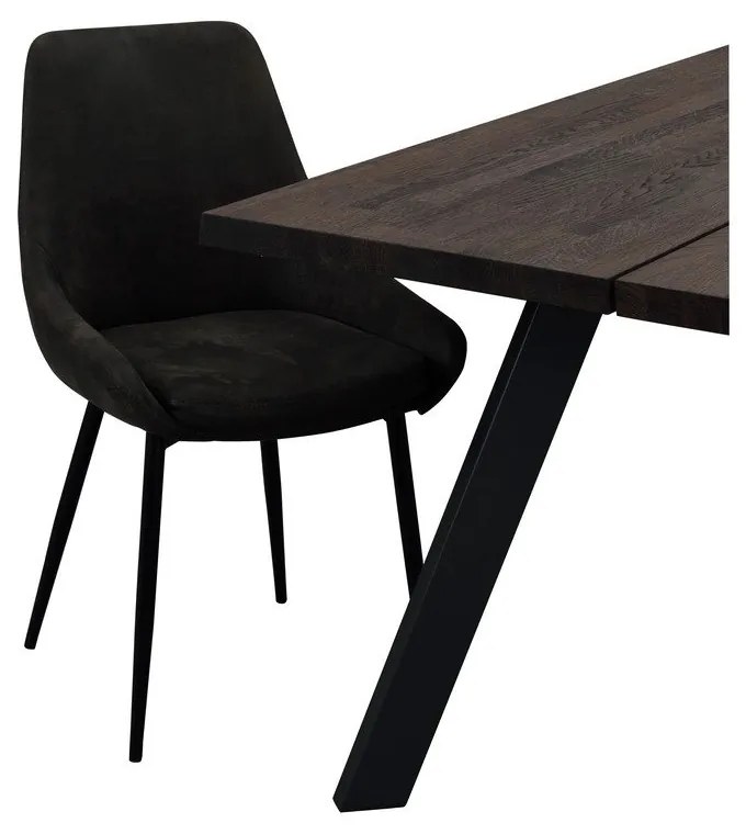 Tmavosivé jedálenské stoličky v súprave 2 ks Sierra – Rowico