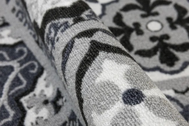 Protišmykový koberec PATCHWORK 19 New sivý