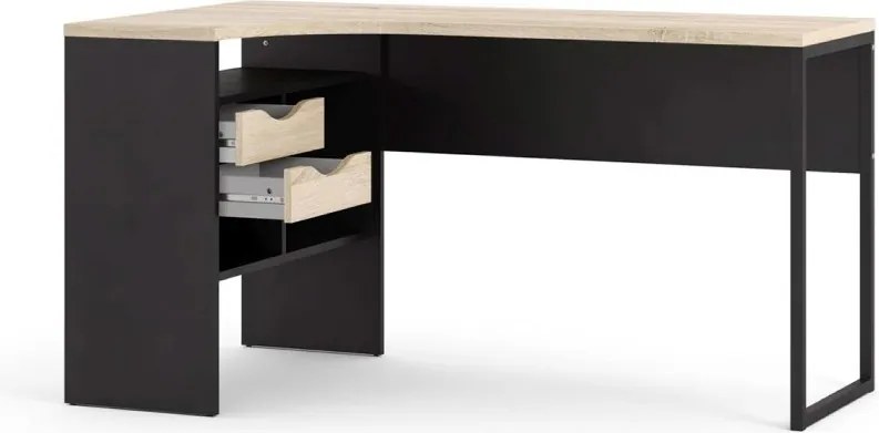 Písací stôl Felixa IV matná čierna/dub