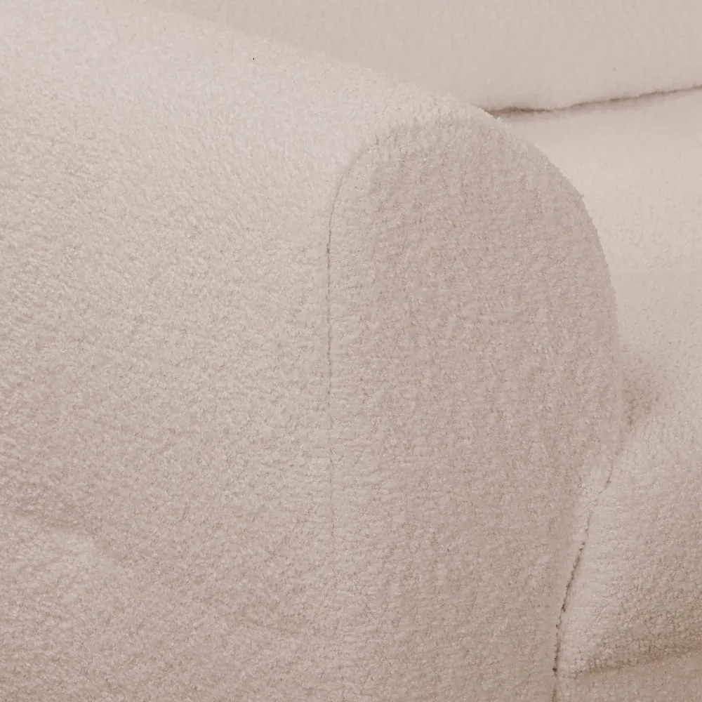 Béžová rohová pohovka z textílie buklé (pravý roh) Ariella – Ropez