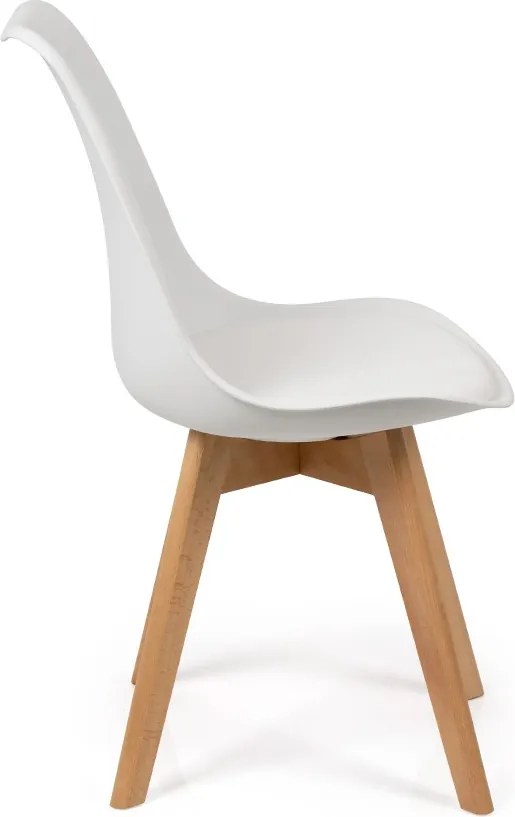 Noela Škandinávska jedálenská stolička SCANDINO biela