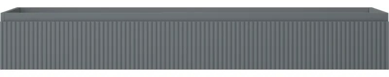 Mexen Rivel, kúpeľňová skrinka 160 cm, 1 zásuvka, drážkovaná, grafitová matná, 91A20-16023-1-BF66