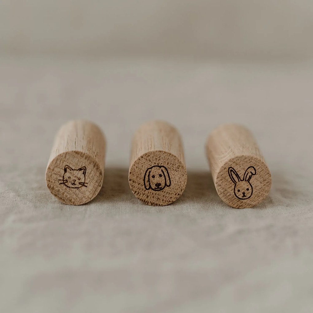 Eulenschnitt Drevené háčiky Oak Wood Animals – set 3 ks