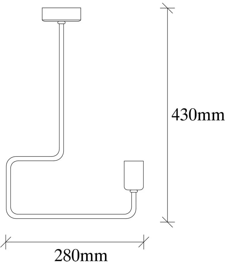 Čierne kovové závesné svietidlo Opviq lights Penelope