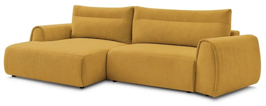 Okrovožltá rohová pohovka Aden – Bobochic Paris