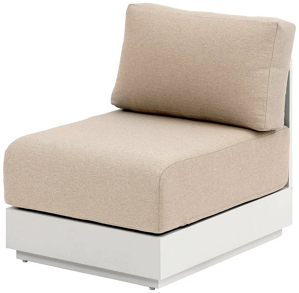 Hliníkové kreslo stredové MADRID (cappuccino)