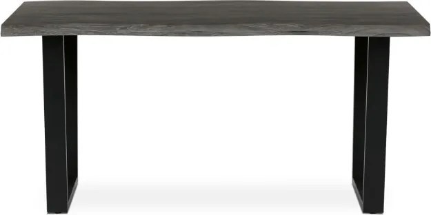 Jedálenský stôl HT-F4216 sivý dub / čierny