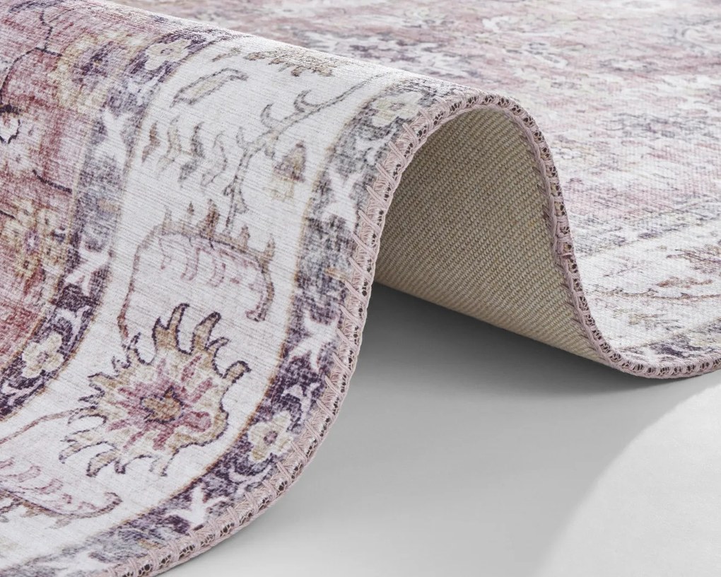 Kusový koberec Asmar 104007 Raspberry / Red, 200x290, fialová, chodba / predsieň, Hanse Home