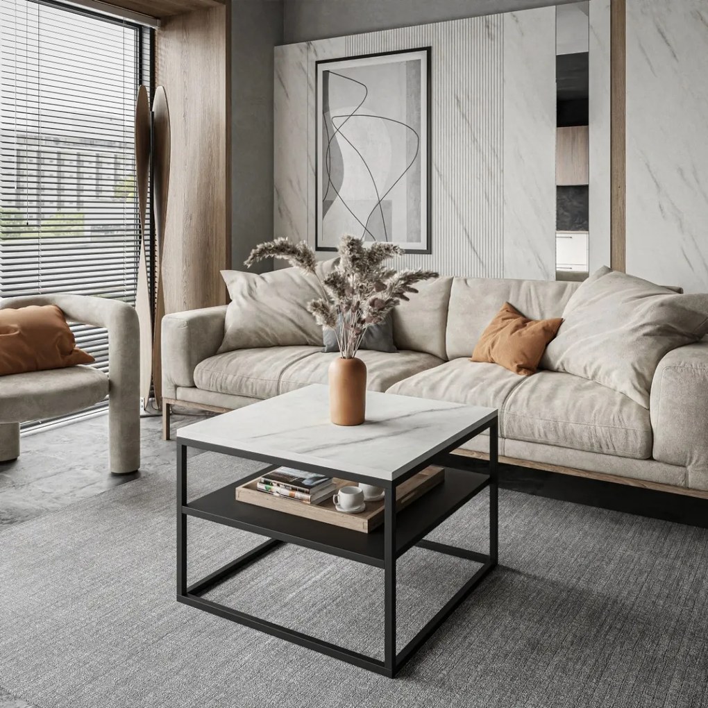 KONFERENČNÝ STOLÍK NICOLAS MRAMOR + ČIERNY