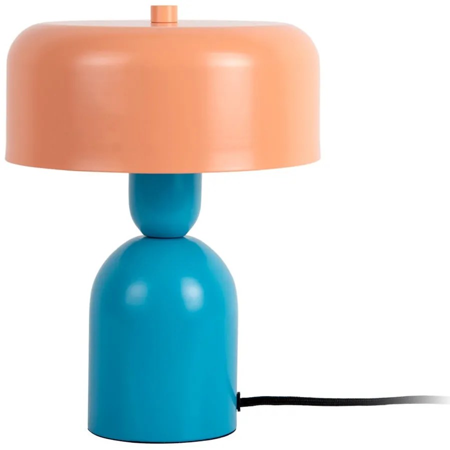Modrá/oranžová stolová lampa (výška 24 cm) Double Funky – Leitmotiv