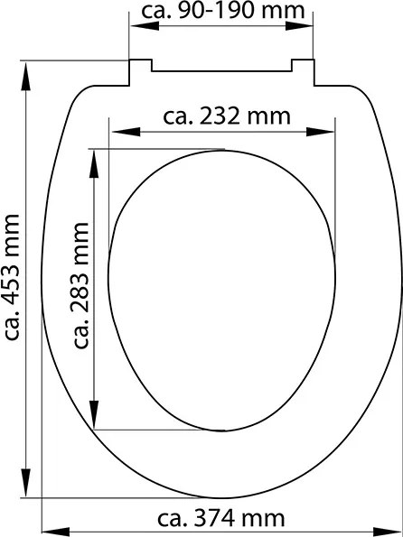 Eisl Sanitär WC sedadlo Duroplast Soft Close Dark Grey 82304