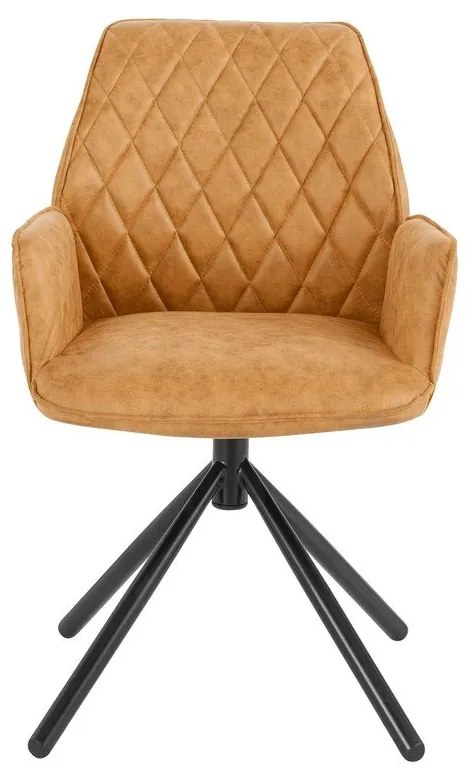 Žlté čalúnené jedálenské kreslá v súprave 2 ks Preston – Støraa