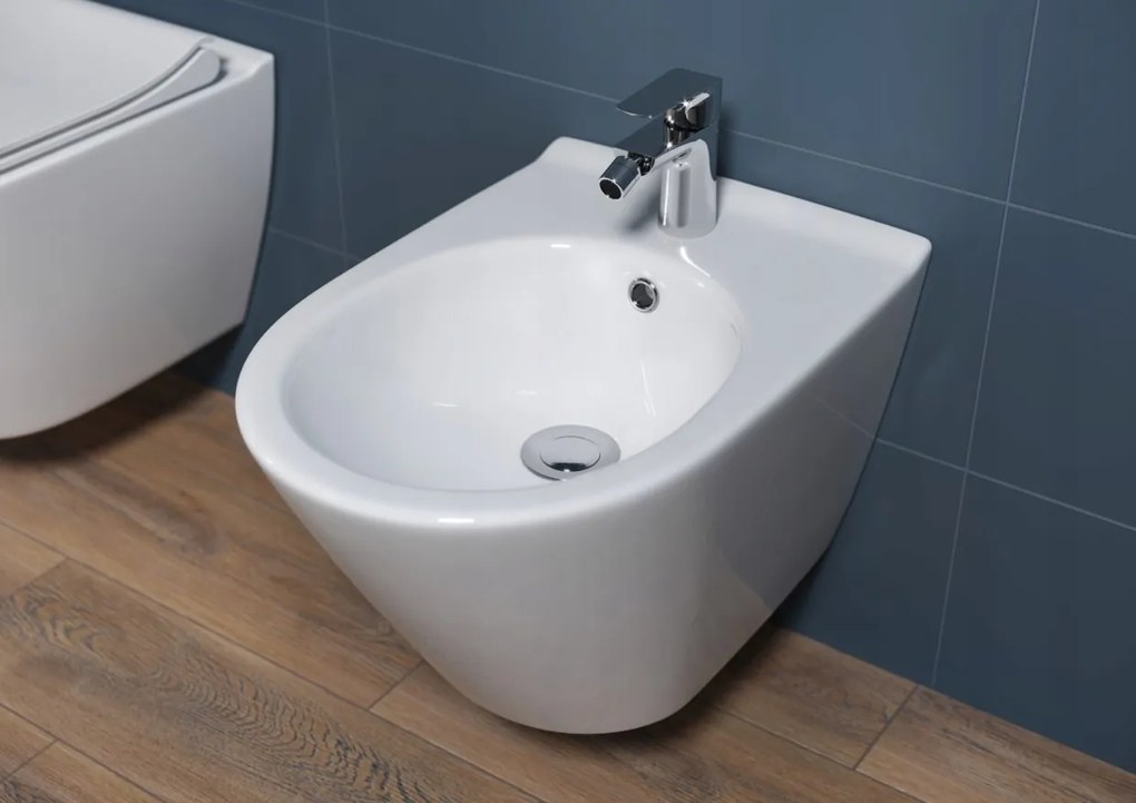 Cersanit City Oval, závesný bidet 52x37cm, biela, K35-043