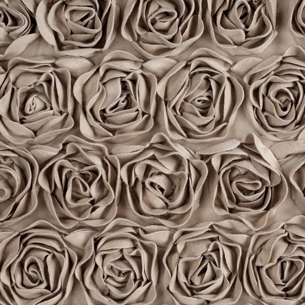 ZATEMŇOVACÍ ZÁVES NA PÁSKE EVA MINGE ROSES13 140X270 CM TMAVOBÉŽOVÁ