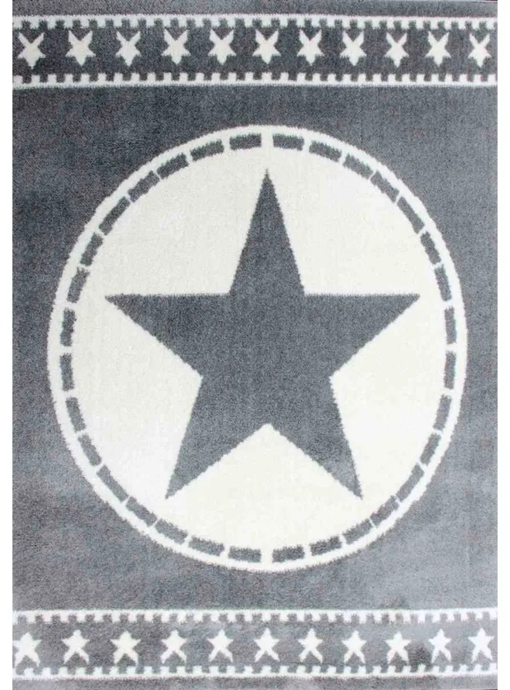 Kusový koberec Hviezda šedý, Velikosti 70x140cm