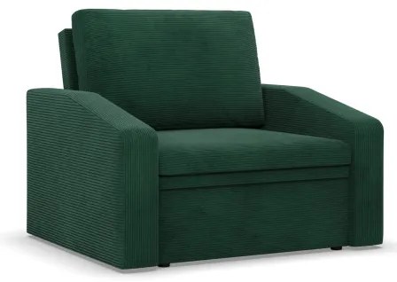 Kreslo ORBIT Poso rozkladacie, fľaškovo zelené