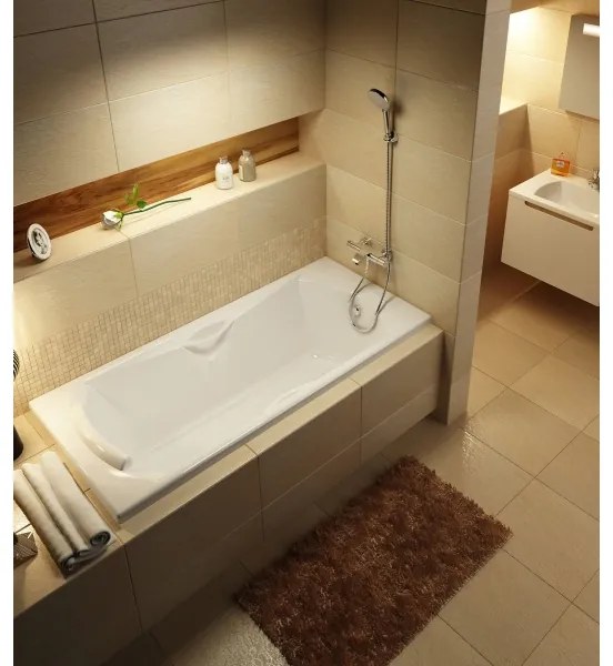 Ravak X070046 - Termostatická vaňová batéria TERMO lesklý chróm