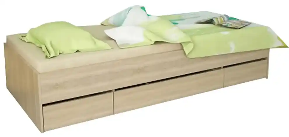 Jednolôžková posteľ 90 cm Matari (dub sonoma). Vlastná spoľahlivá doprava  až k Vám domov. 794651 | BIANO