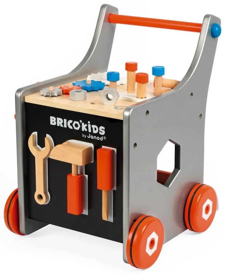 Drevená chodúľka a vozík s náradím - 25 ks