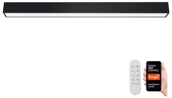 Immax NEO 07256L - LED Stmievateľné svietidlo LUNGO 38W/230V Wi-Fi Tuya čierna + DO