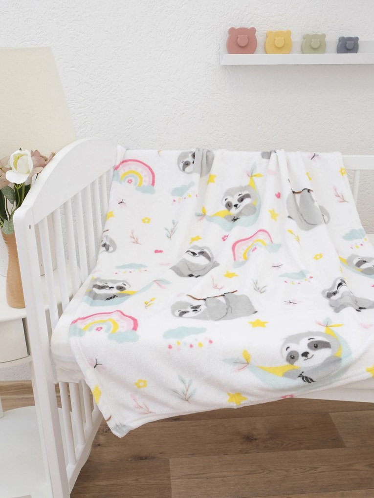 Detská deka do postieľky mikroplyš Exclusive 80 × 100 cm – Leňochod