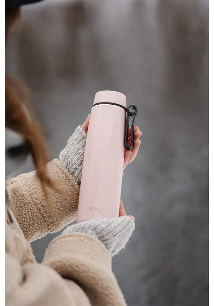 Ružová termoska 500 ml Fuori – Vialli Design