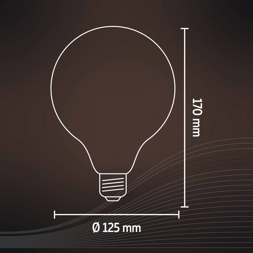 Calex Smart E27 G95 7W LED filament 1800-3000K 2ks