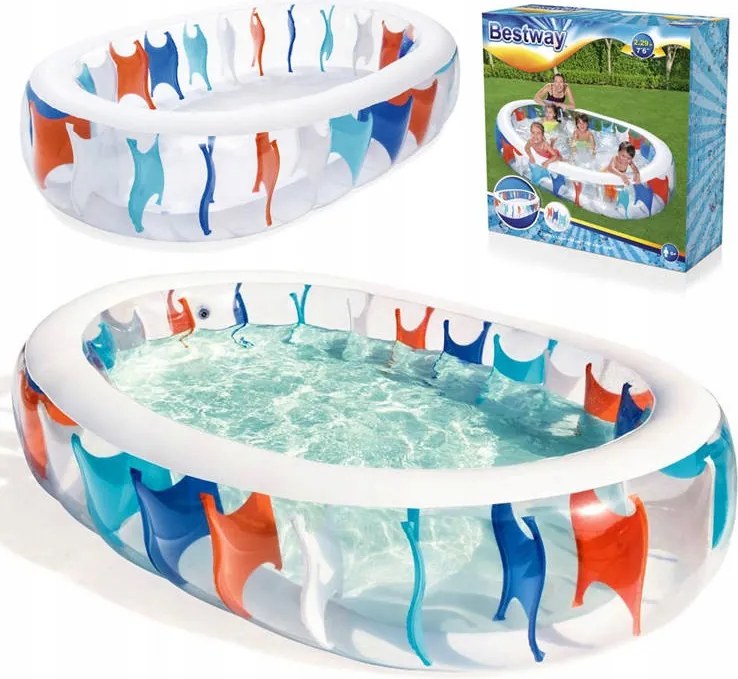 Bestway Nafukovací bazén elipsa 229 cm x 152 cm 54066